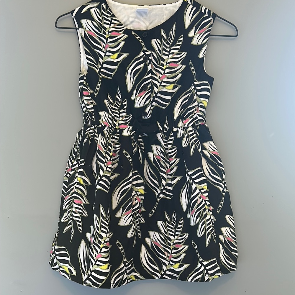 Gymboree Black and White Sleeveless A-Line Sundress